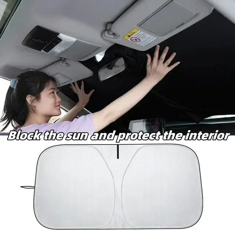 Car Front Sunshades Foldable Windshield Sun Blocker Universal Fit for Car,Truck,SUV