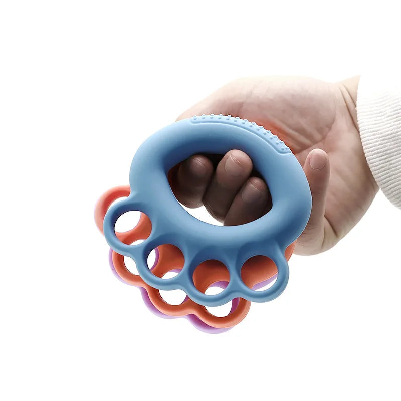 Silicone Adjustable Hand Grip Finger Trainer Exercise Carpal Expander Muscle Workout Gym Fitnes Strengthener