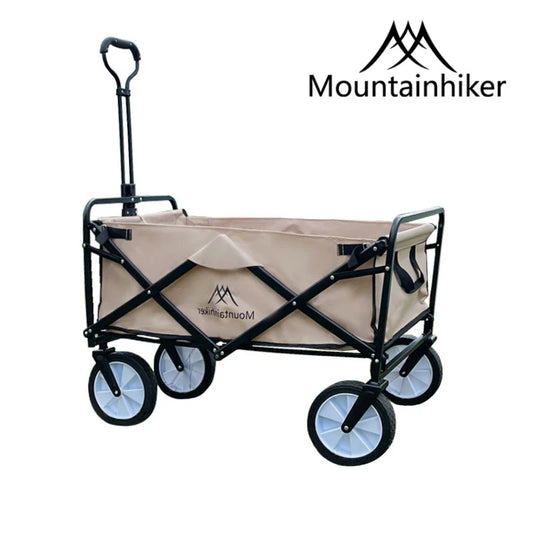 Mountainhiker Outdoor Camping Folding Cart Picnic Adjustable Trolley Pull-Cart Shopping Cart Equipment Tool