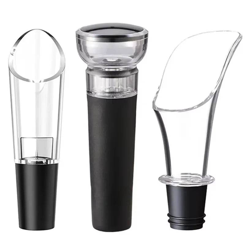 Leak-Free Wine Bottle Sealer Vacuum Pump Stopper Pourer Spout Decanter Wine Pour Aerator Wine Stopper Bar Accessories - P12 Hub Europe