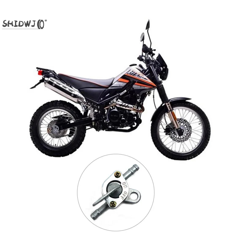 55mm X 6mm Universal Inline Petcock Motorcycle/Quad/Lawnmover Petrol Fuel Tap Anti-aging Anti-corrosive Leak Proof Rubber Silver