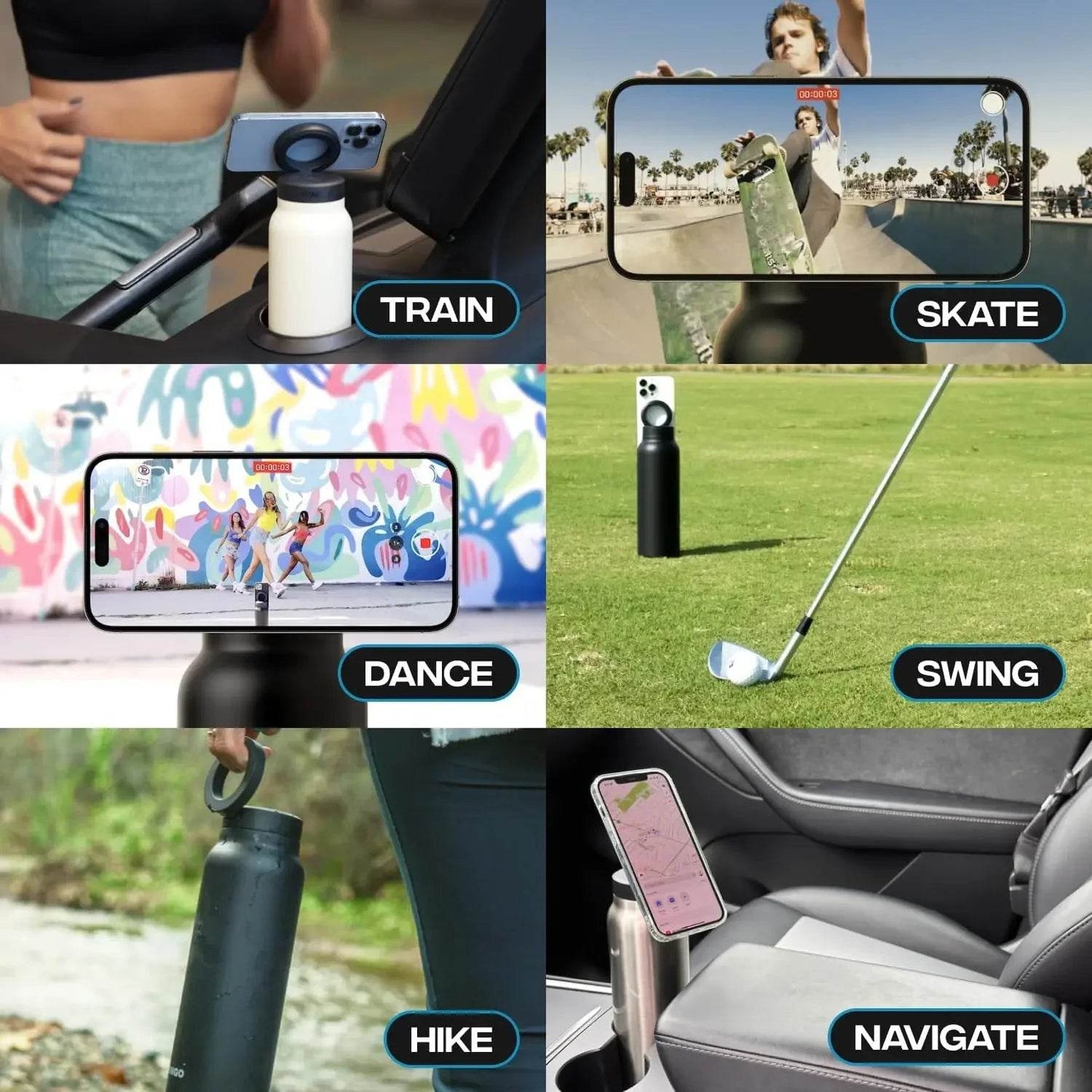 Magnetic Phone Holder Bottle - P12 Hub Europe