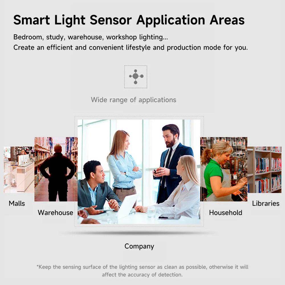 Light Sensor Tuya Zigbee | Luminance Detector, Smart Life - P12 Hub Europe