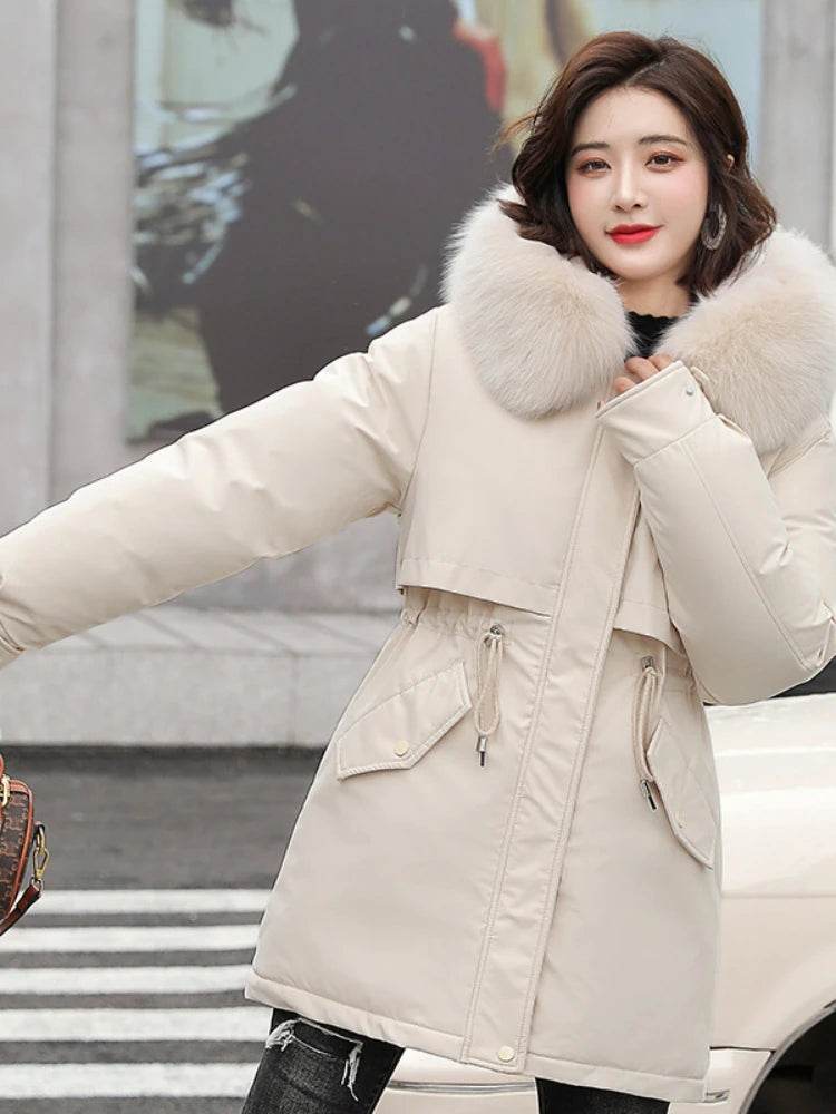 Slim Fur Collar Parka - P12 Hub Europe