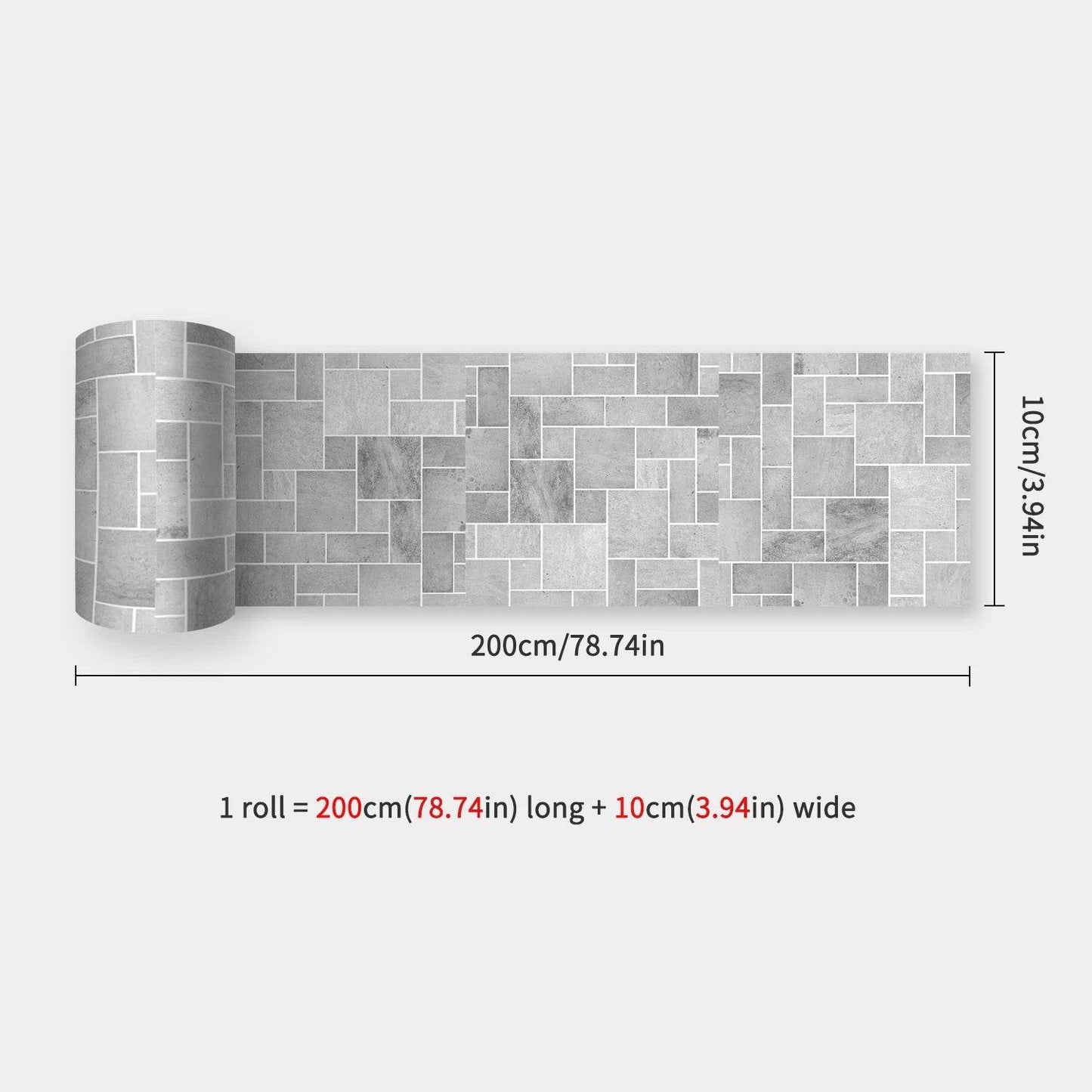 41 Styles Baseboard Stickers Waterproof Peel & Stick Waistline Wall Sticker Floor Border Sticker For Kitchen Bathroom 10x200cm - P12 Hub Europe