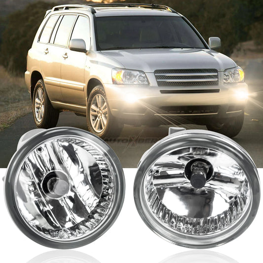 L+R Driving Fog Lights Lamp Headlight Assembly For Toyota Prius 20 Highlander 2004-2007 MR2 Spyder Echo 81221-52070  81211-52070