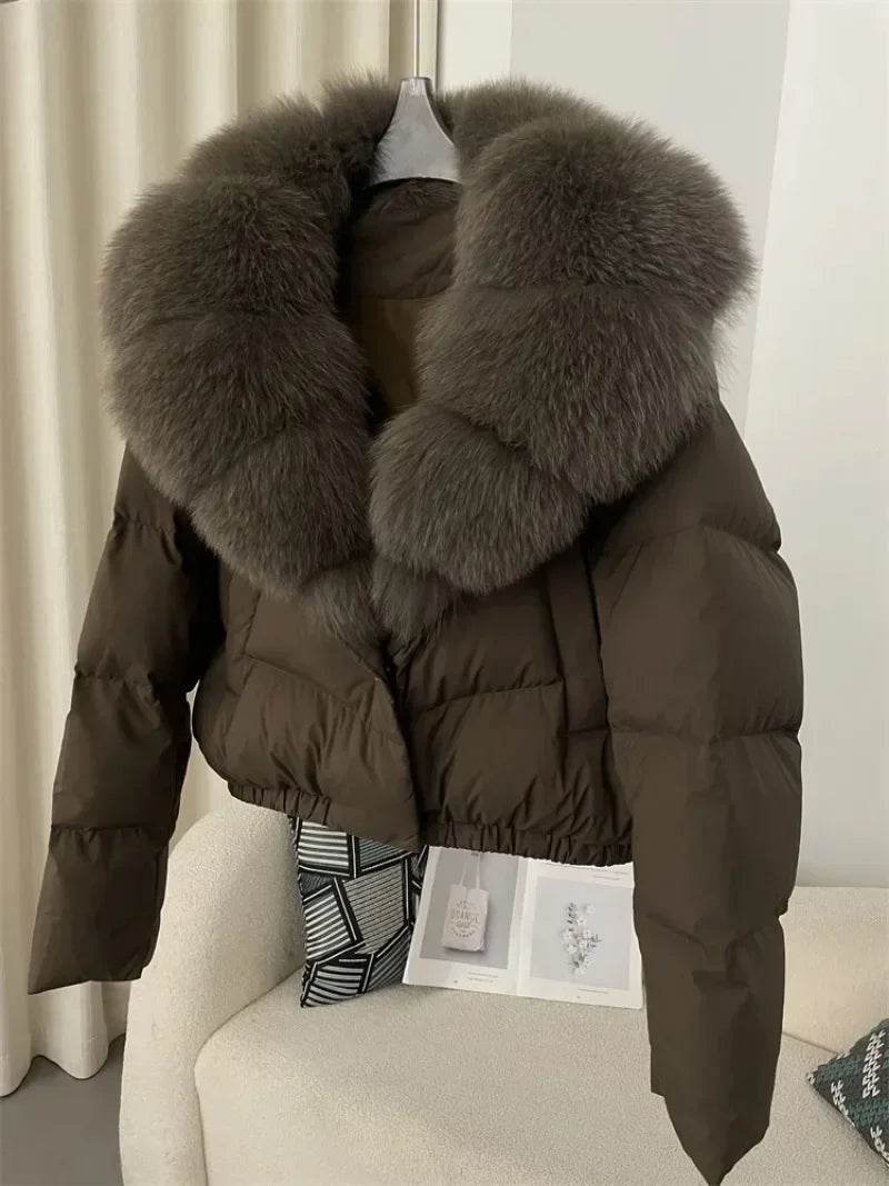 Short Fox Fur Down Puffer - P12 Hub Europe
