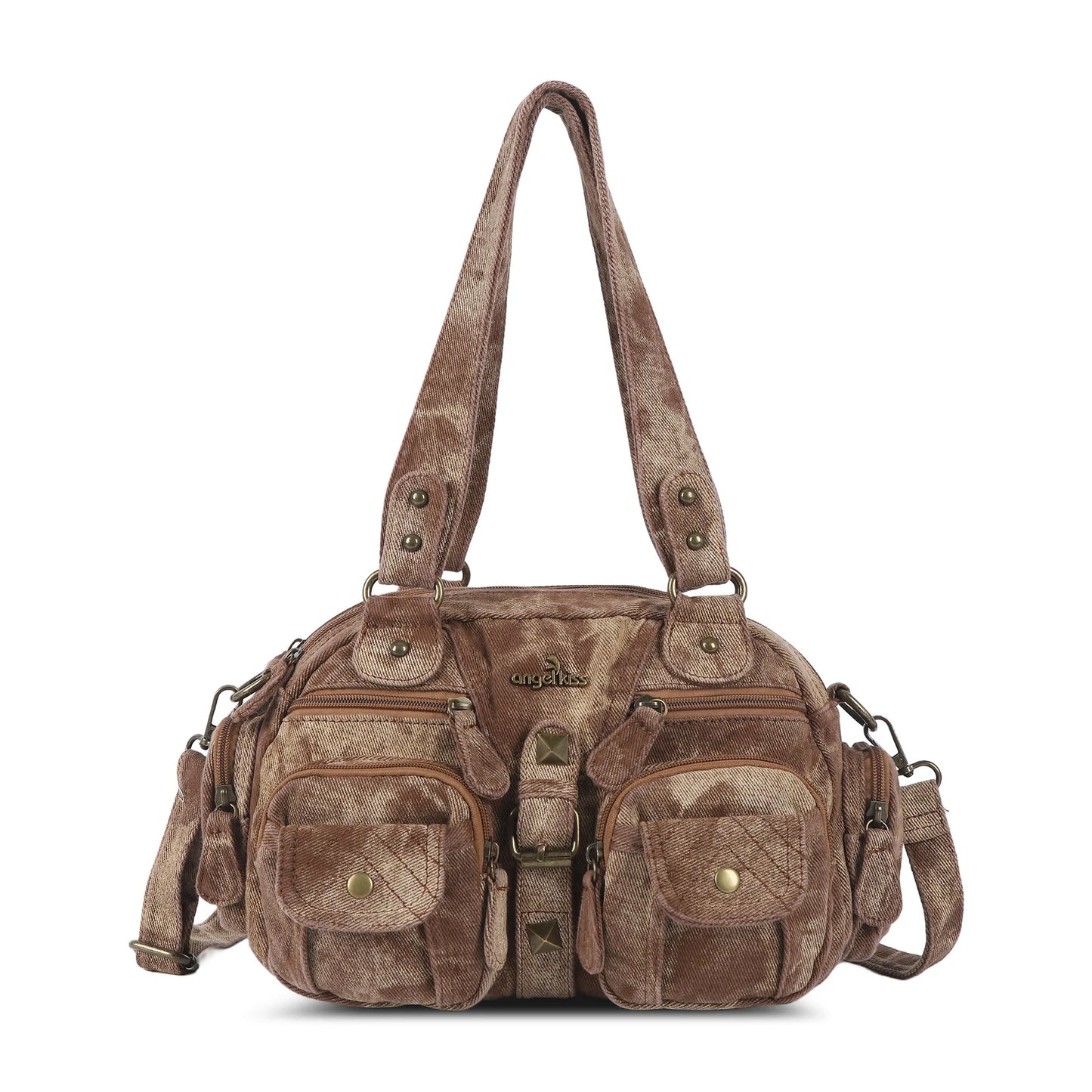 Angelkiss Women Handbags Satchel Top-handle Handbag PU Shoulder Bag Dumpling Pack Give Gifts Shoulder Bags Phone Money Pack