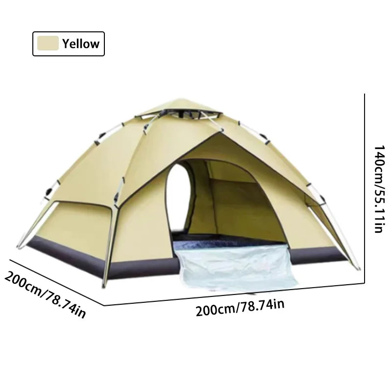 Outdoor Tent Camping Automatic Tent double-deck tents double door tent folding camping tent Beach tent Outdoor Fishing tent