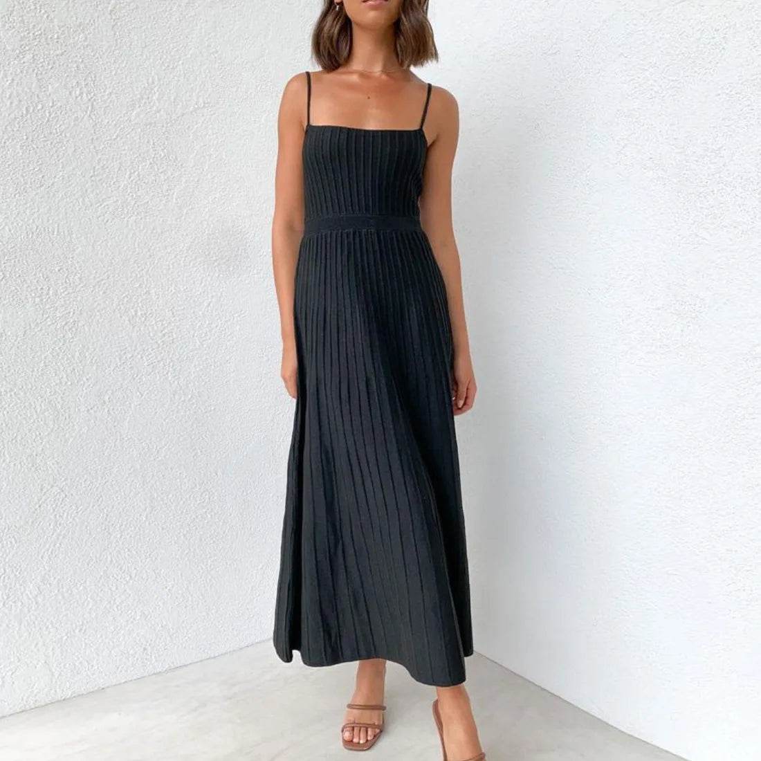 Tossy Backless Ribbed Maxi Dress - Summer Style - P12 Hub Europe