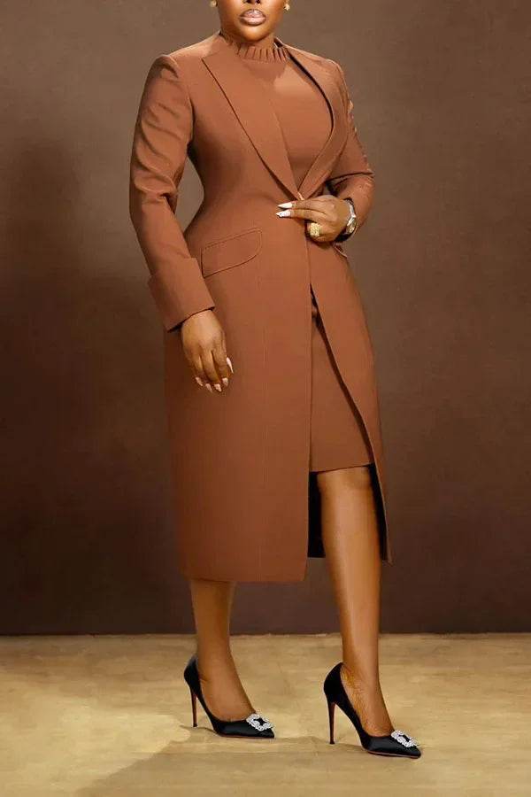 Elegant Office Blazer Dress - P12 Hub Europe
