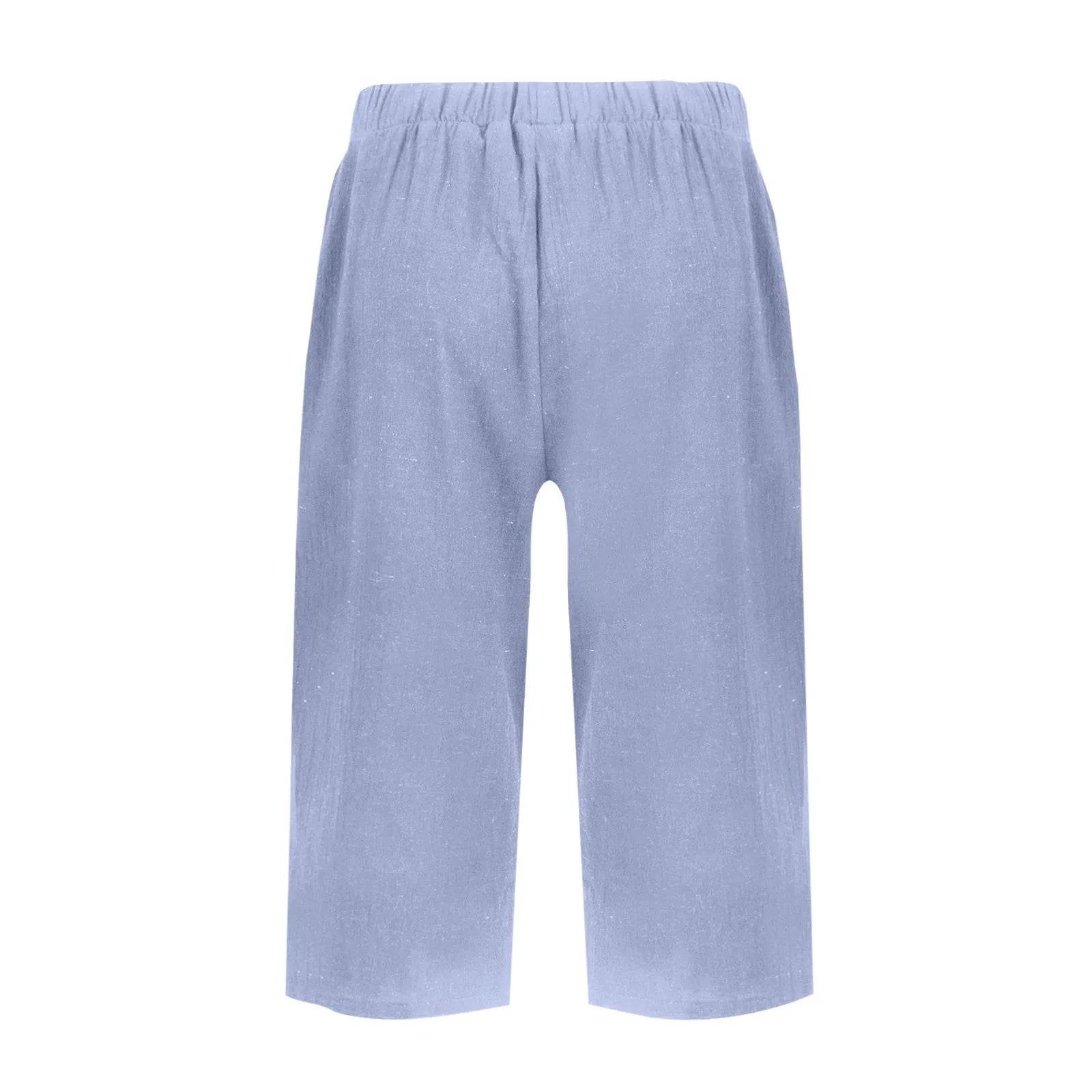 High Waist Solid Workout Capris - P12 Hub Europe