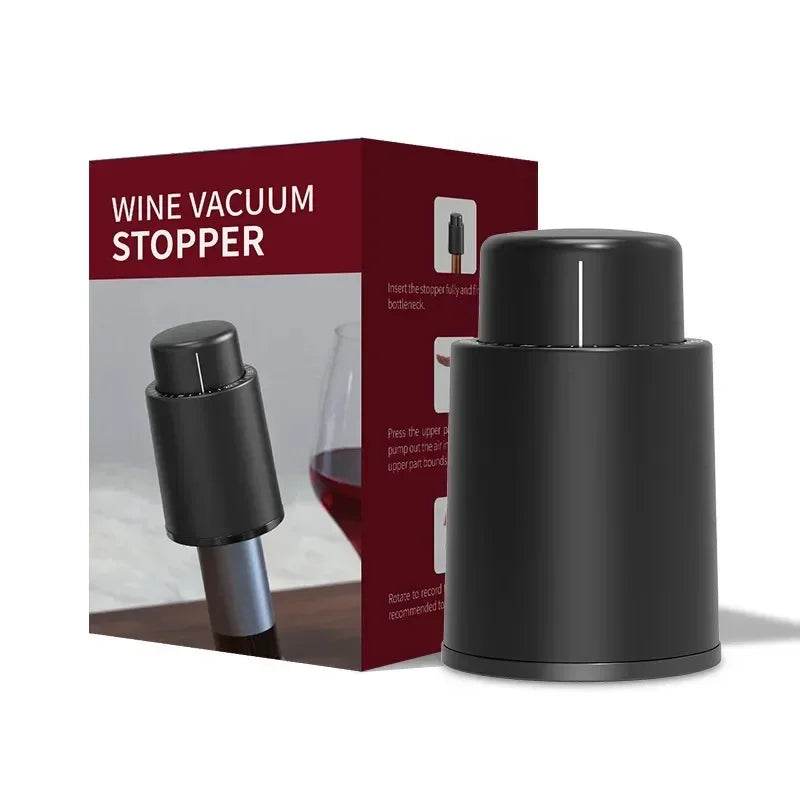 Wine Plug Vacuum Retain Freshness Champagne Stopper Red Wine Stopper Stainless Steel Wine Bottle Cap Leak-Proof Sealing. - P12 Hub Europe