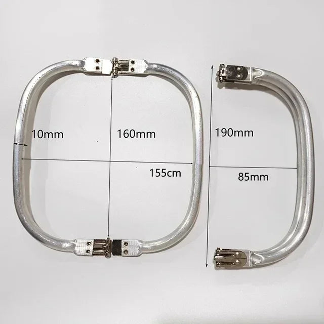 Deepeel 15-30cm Metal Internal Kiss Clasp Purse Frame Cloud Bag Rectangle Pipe Clamps Buckle DIY Handmade Bags Handles Accessory