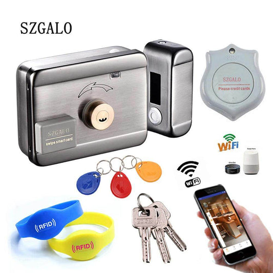 Electric Door Lock WiFi RFID Remote, Auto-Close, Ring, Gate Access Control - P12 Hub Europe