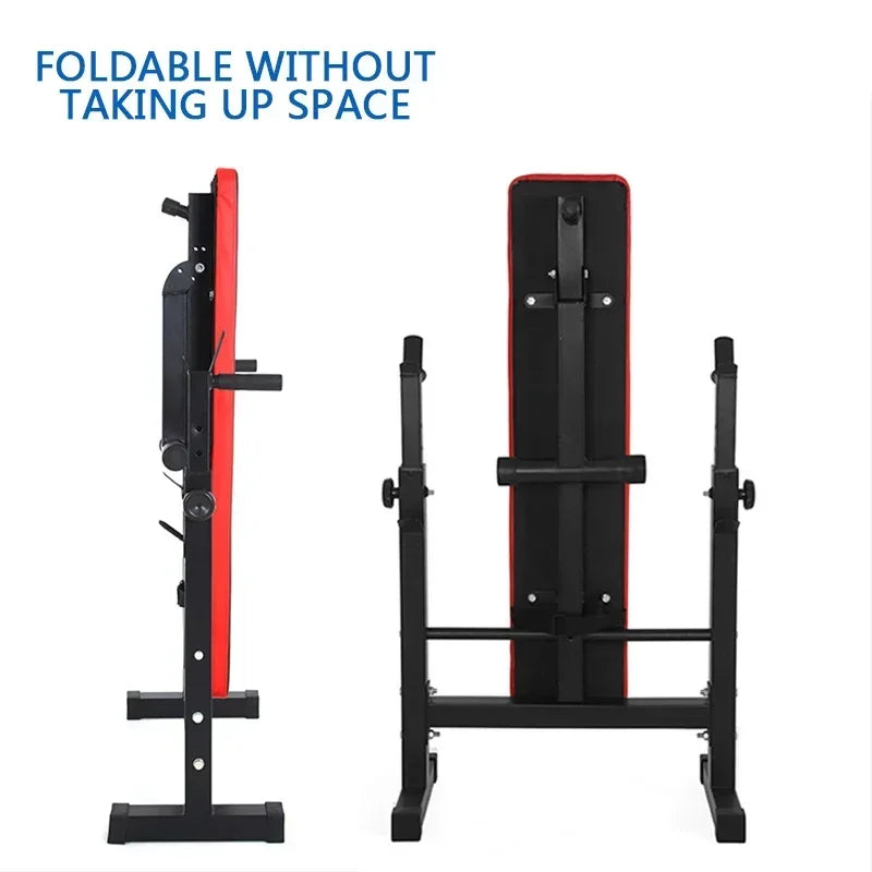 New Folding Bench Sit-Up Board Indoor Barbell Rack Bench Press Squat Rack Bench Press Weight Barbell Rack SJ