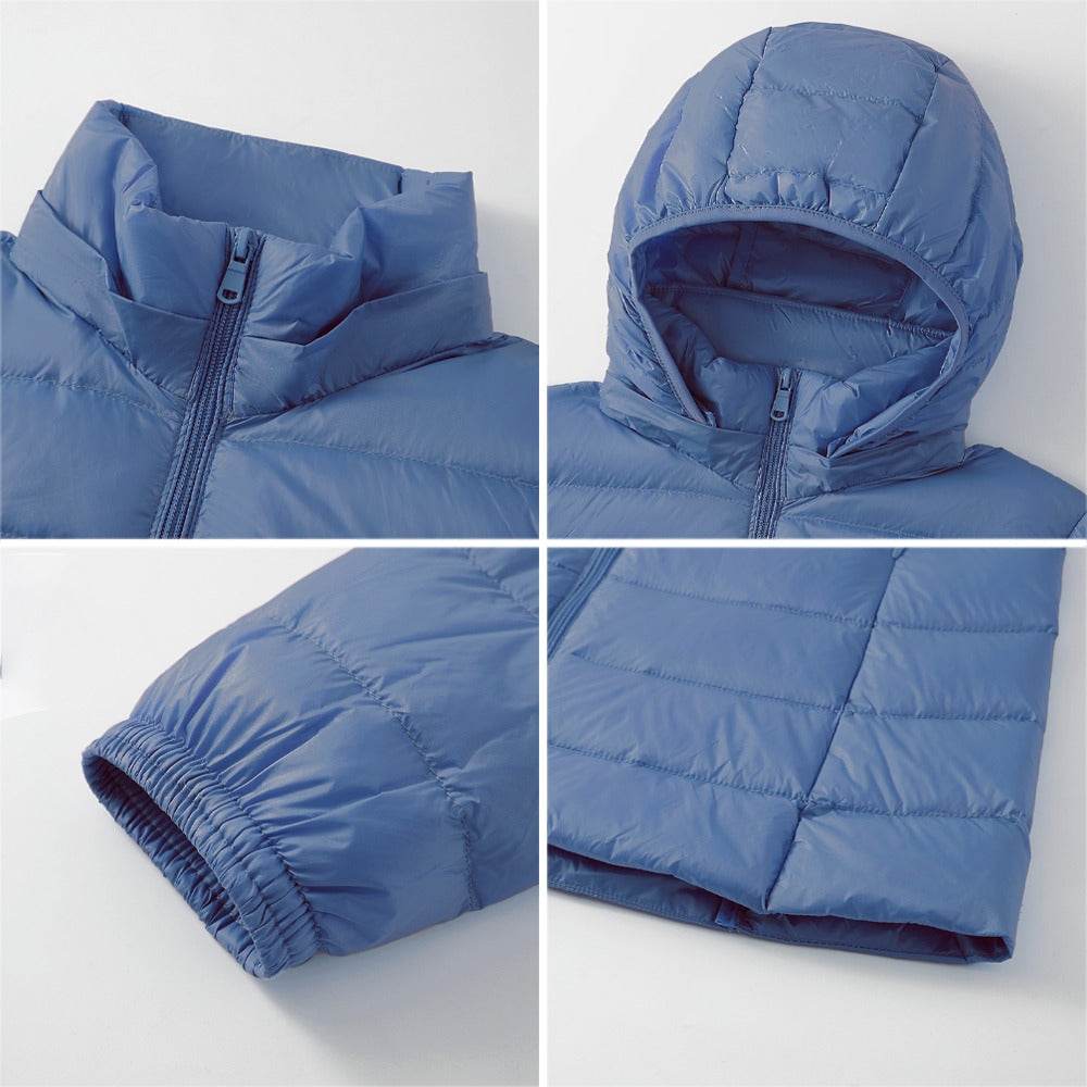 Lightweight Candy Color Down Hoodie - P12 Hub Europe