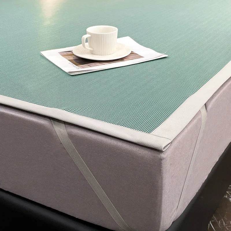 Cooling summer bed mat Carbon Fibres sleeping cold bed pad Natural cool bed cover double mattress cover with pillowcase Bed mats - P12 Hub Europe