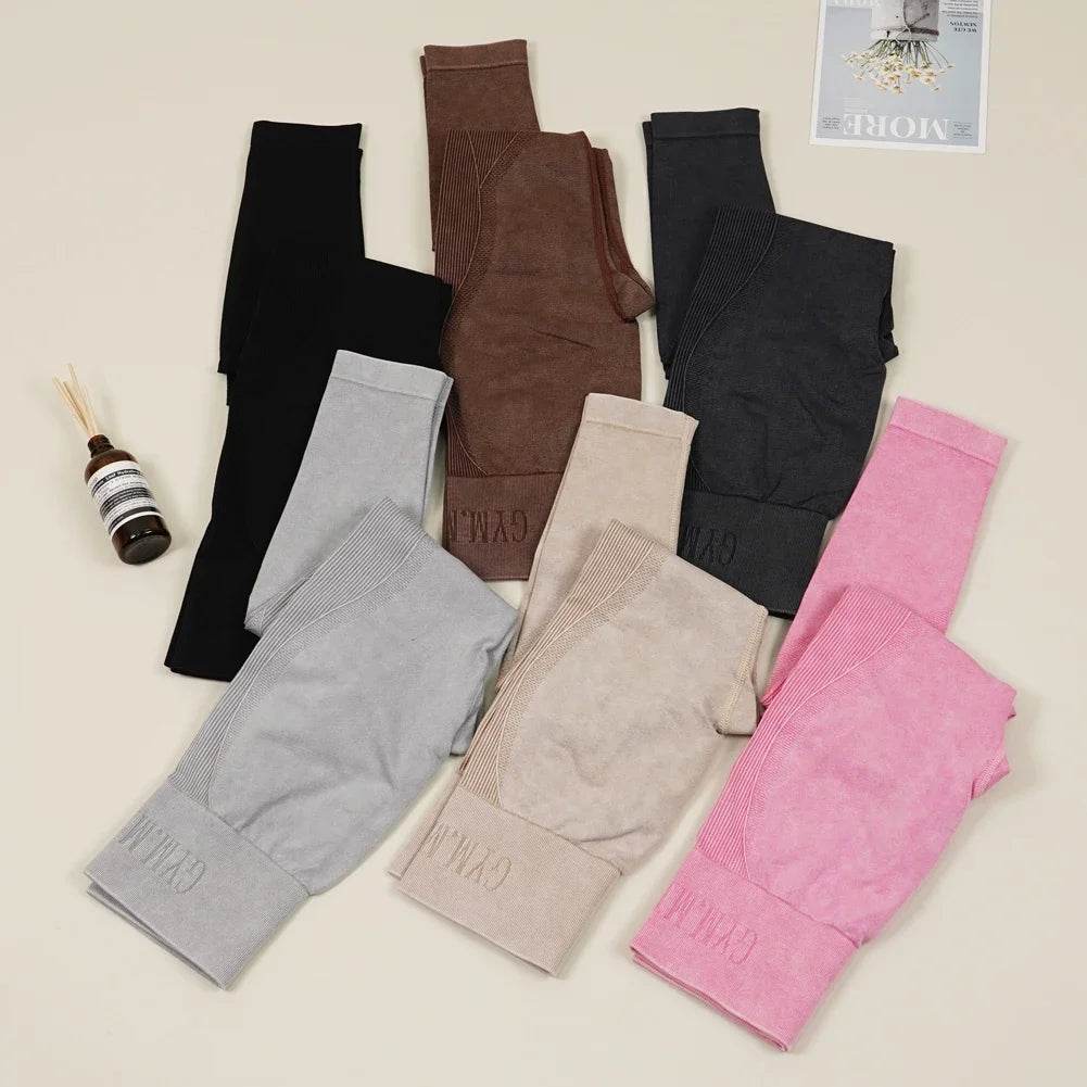 Seamless Scrunch Yoga Leggings - P12 Hub Europe