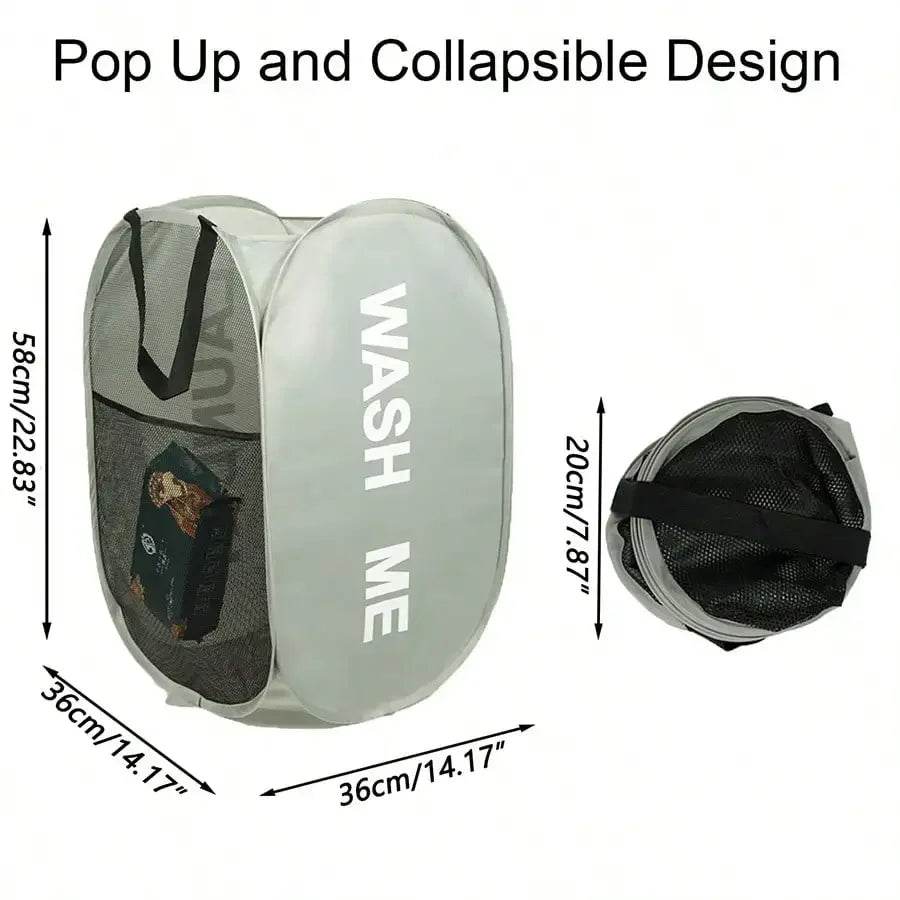 Collapsible Mesh Pop-Up Laundry Hamper - P12 Hub Europe