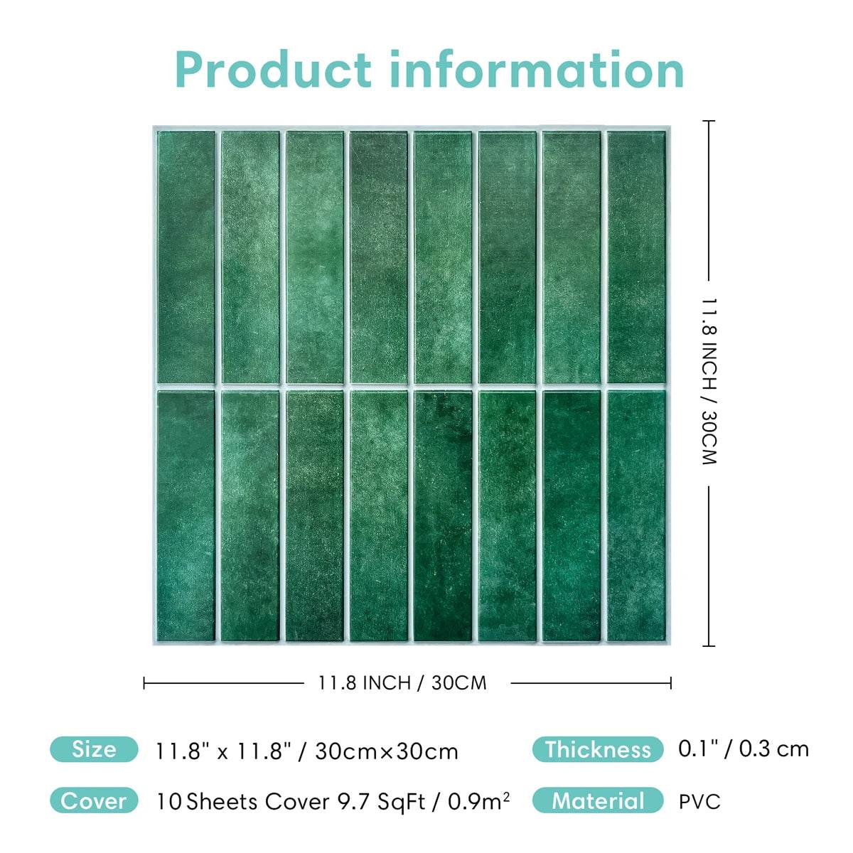 3D Wall Sticker Self-adhesive 3D Wall Panel Peel and Stick Tile Backsplash for Kitchen Waterproof Tile Sticker - P12 Hub Europe