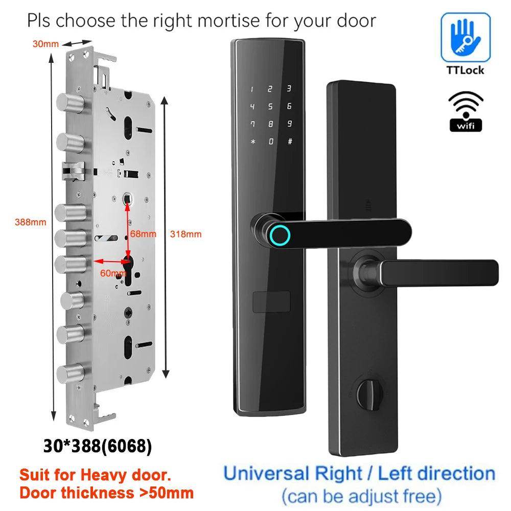 Fingerprint WiFi Smart Lock Works with Alexa and Google - P12 Hub Europe