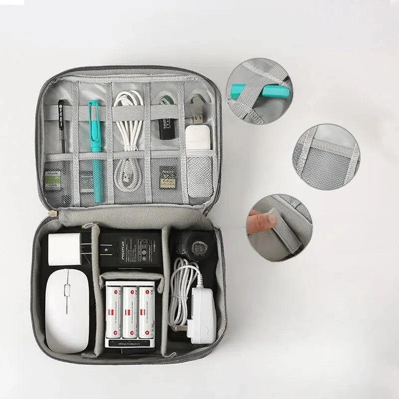 Digital Separated Travel Bag Large Capacity and Multifunctional Mobile Data Cable Power Bank USB Storage Bag