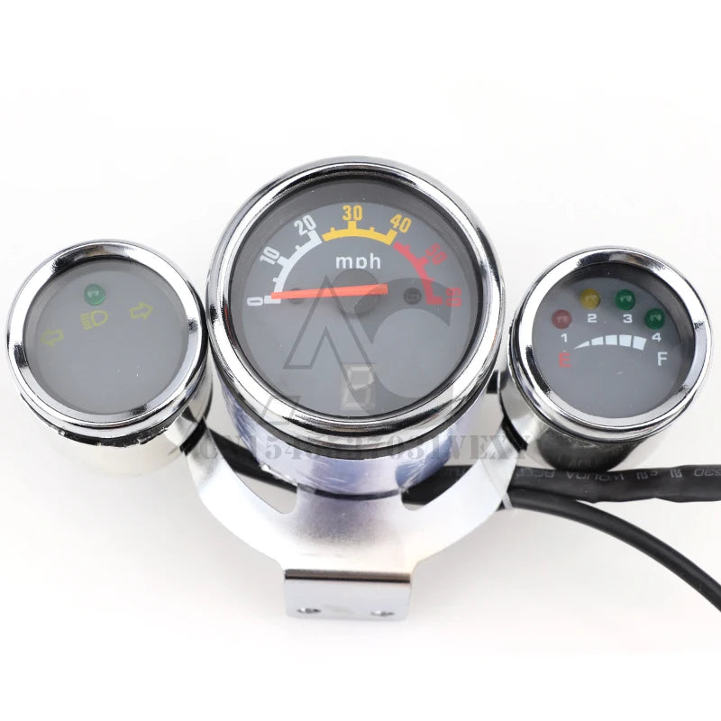 Motorcycle Instrument Digital Tachometer Speedometer Odometer Meter Motorbike Voltmeter Fuel Gauge Kit Fits For Universal