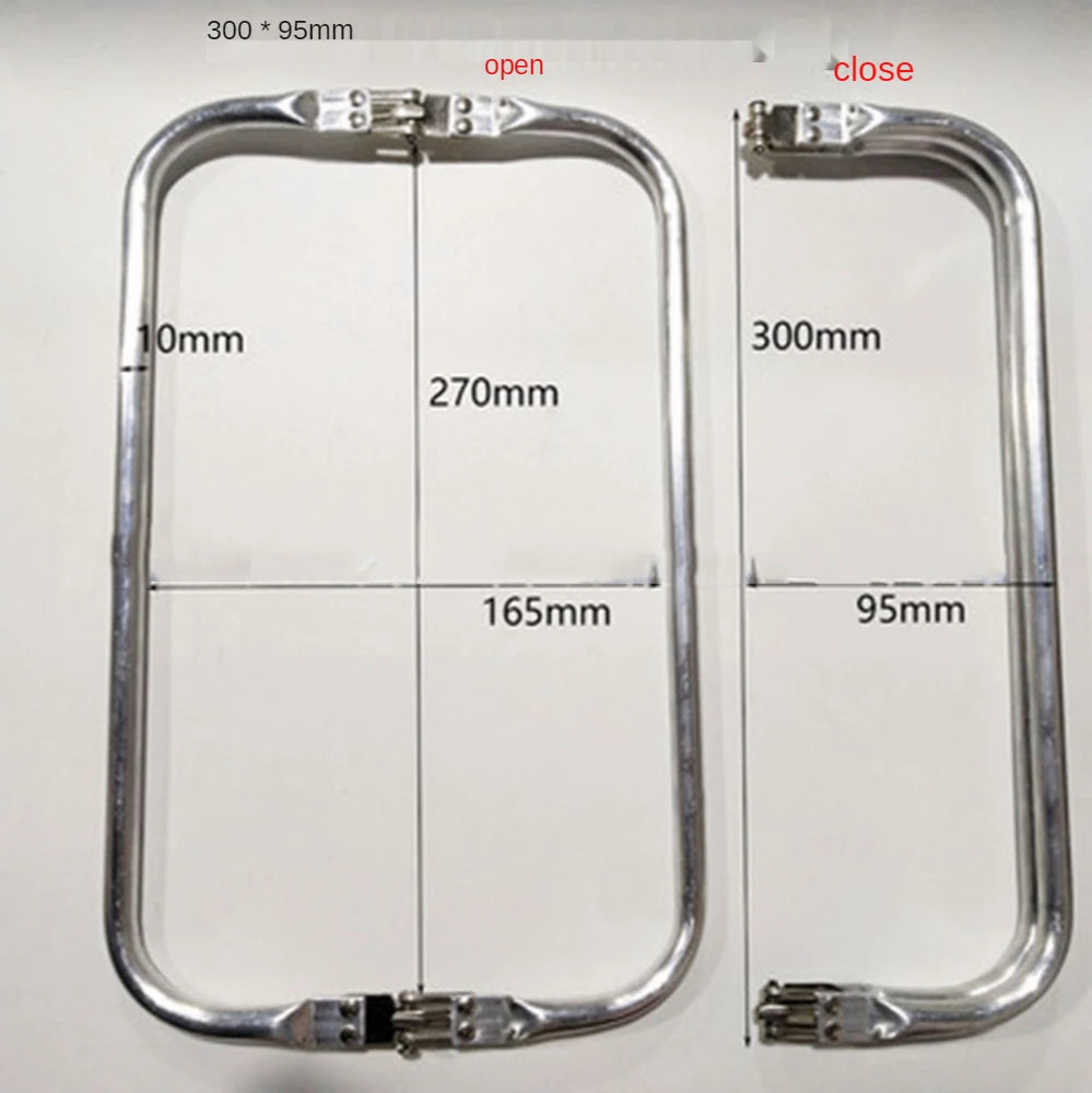 Bag Frame For Wallet Doctor Purse Metal Aluminum Tube Frame DIY Bag Handle Accessories Clutch Bag Parts