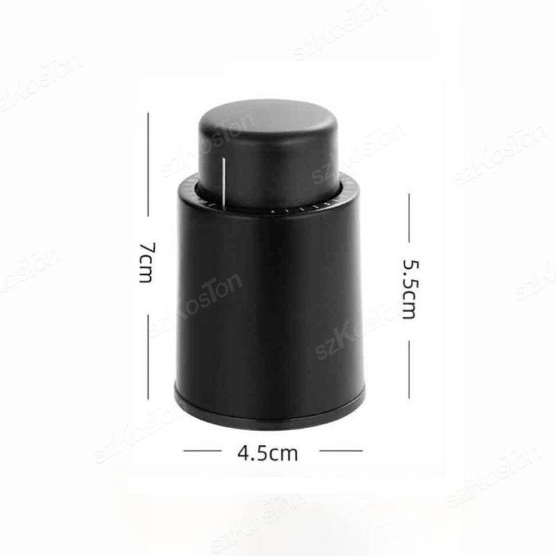 Wine Stopper With Vacuum Pump Bar Accessories Air lock Aerator Rubber Black Bottle Stopper Keep Wine Fresh Saver Sealing - P12 Hub Europe