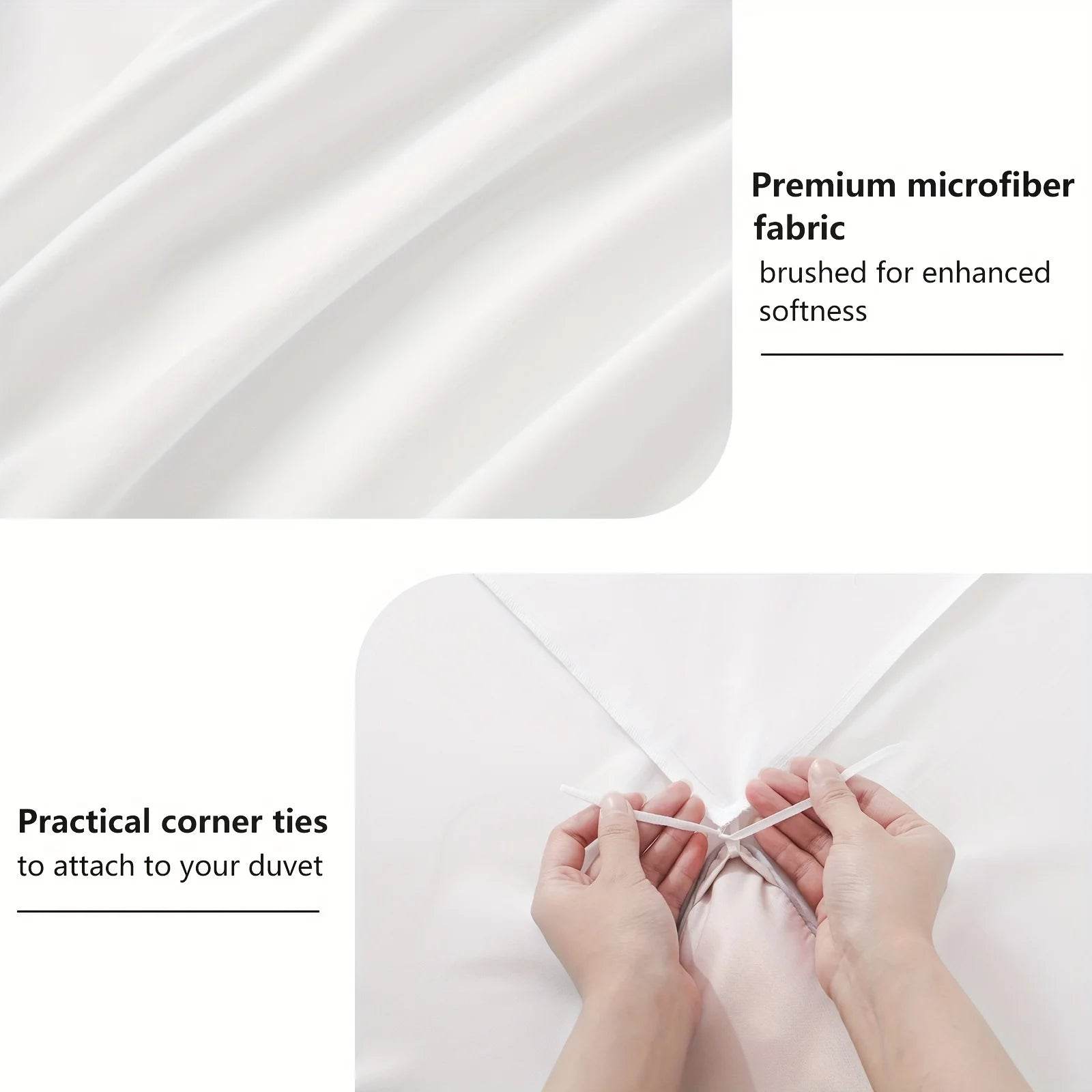Summer Cooling Soft Cotton Duvet Cover Set for Bedroom And Guest Room - Includes 1 Duvet Cover And 1/2 Pillowcases - P12 Hub Europe