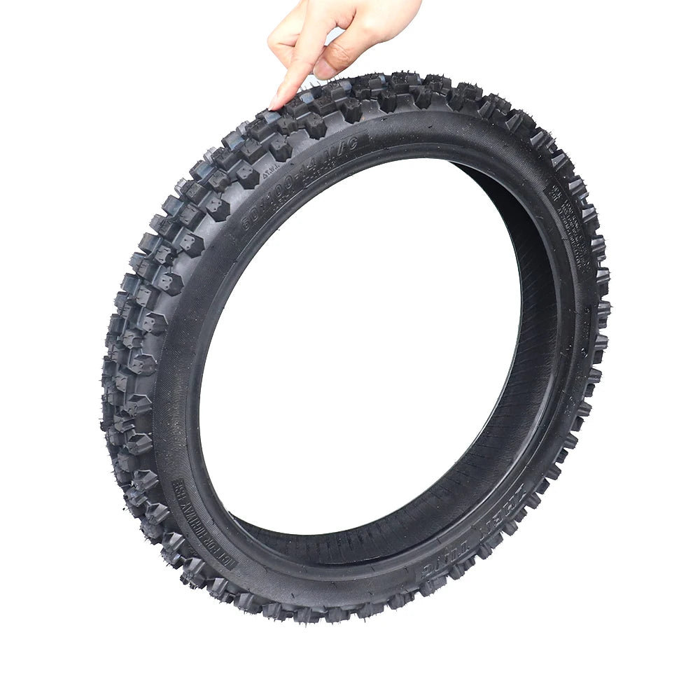 Off Road Tire 60/100-14 with Inner Tube 2.50-14 for Dirt Pit Bike Motocross Off Road Motorcycle 14 inch Front Wheel