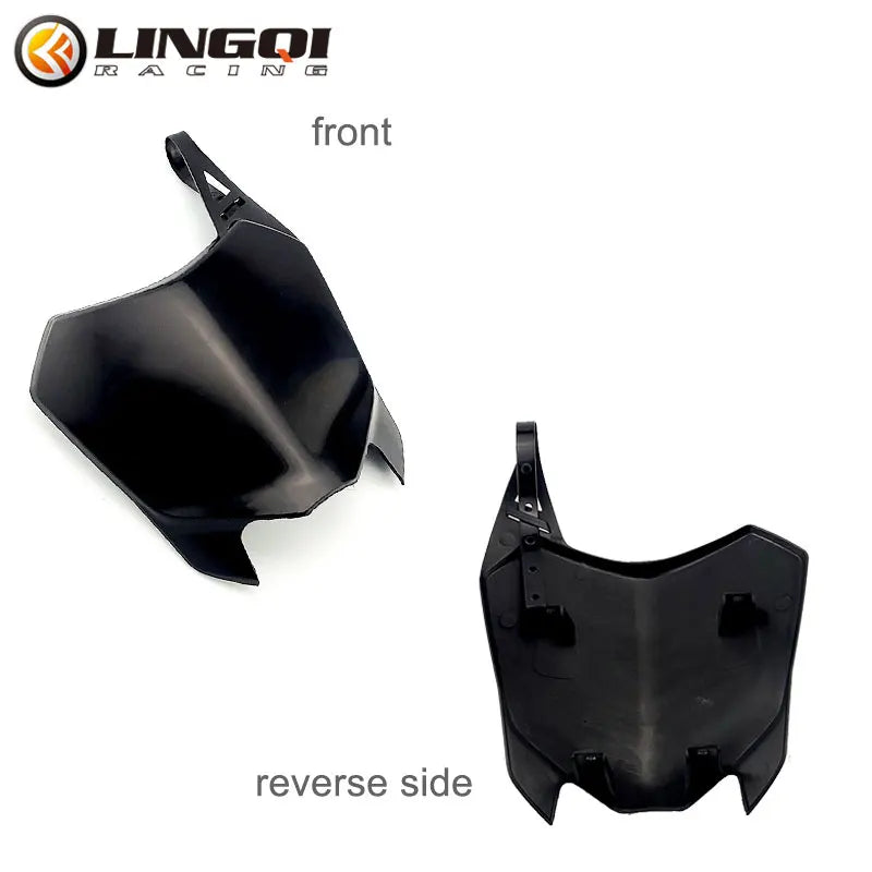 LING QI Pit Dirt Bike Front Number Plate Motorcycle  CRF 110 Fairing Mask Plastic Body Cover Universal for CRF110 125 Parts