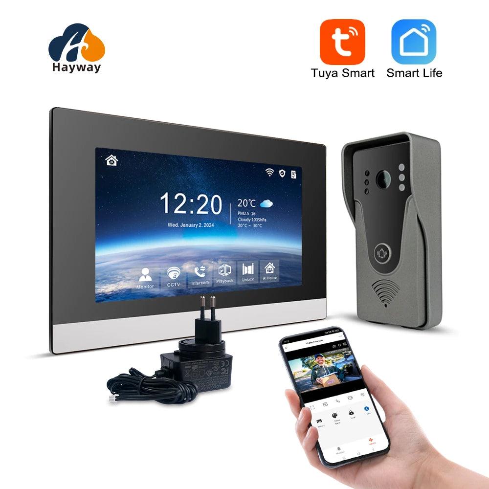 WiFi Intercom 1080P 7" IPS, Motion Detect, Image Storage