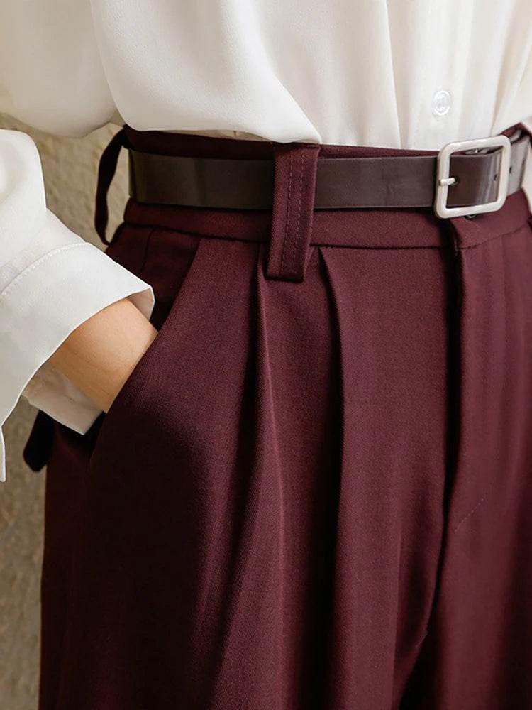 Women's Wide Leg Suit Pants - P12 Hub Europe