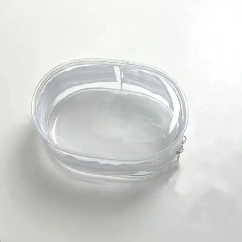 Portable Mini Clear Zipper Storage Bag Keychain Cartoon Doll Children Toy Mystery Box Organizer for Earphones Chargers Gift Bag