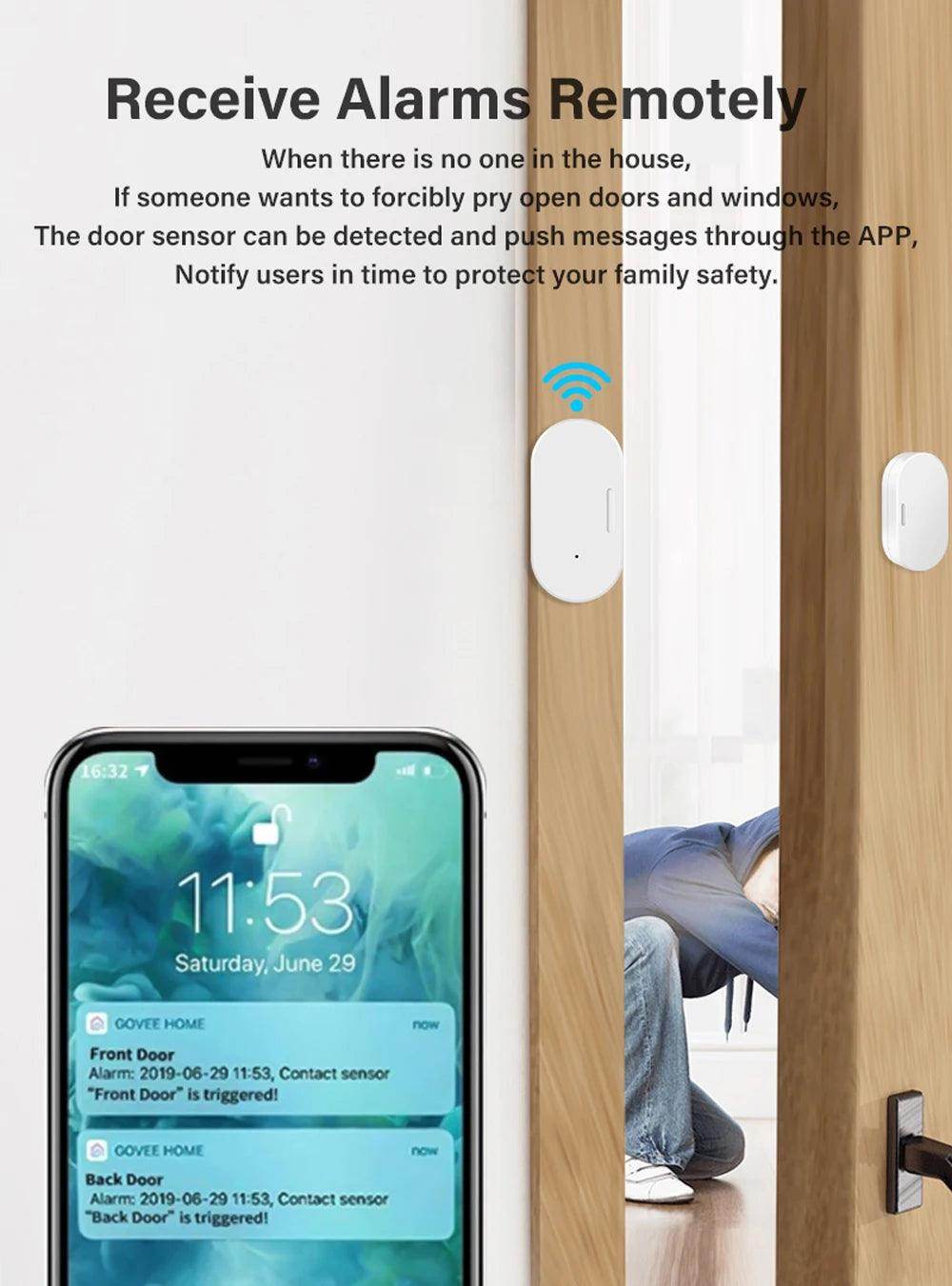 Sensor Door Tuya ZigBee Smart - P12 Hub Europe