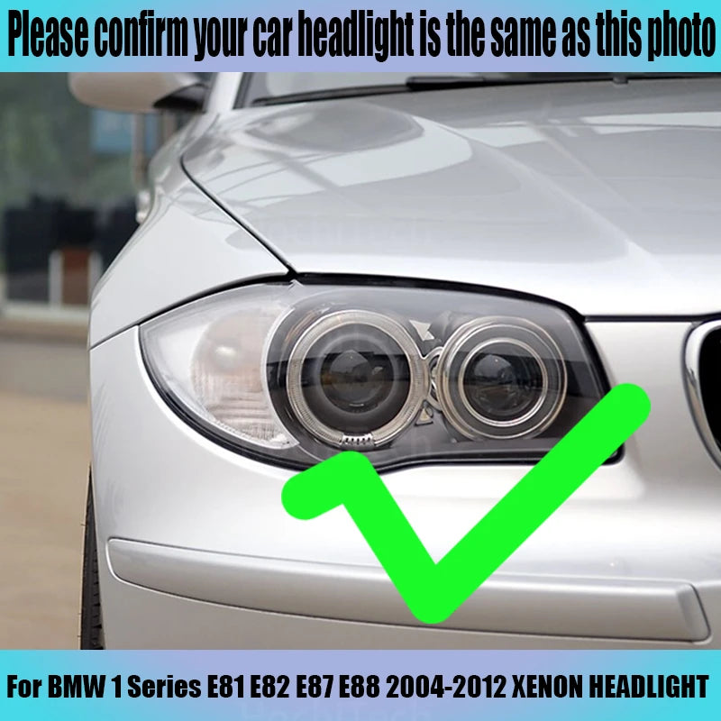 Hight Quality LED Angel Eyes Kit Cotton White Ring For BMW 1 Series E81 E82 E87 E88 2004-2012 XENON HEADLIGHT