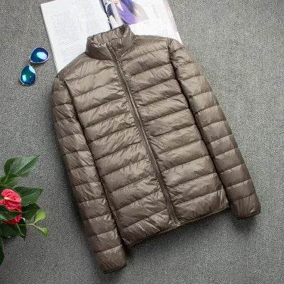Men's Slim Hooded Down Jacket - P12 Hub Europe