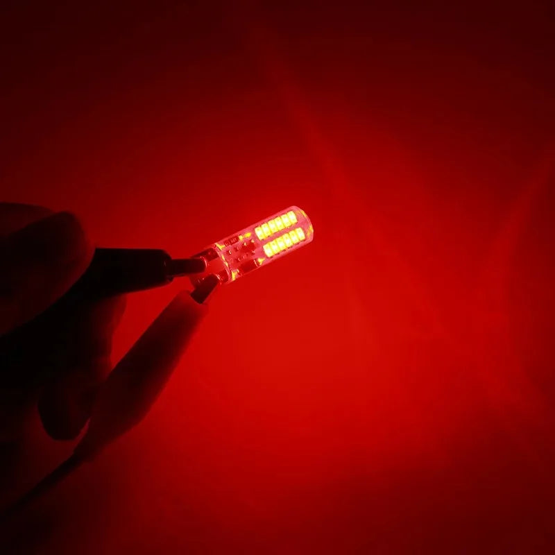 2pcs LED silica gel T10 light bulb flashing Signal Lamp Car Clearance lights position light Strobe stoplight Warning taillights