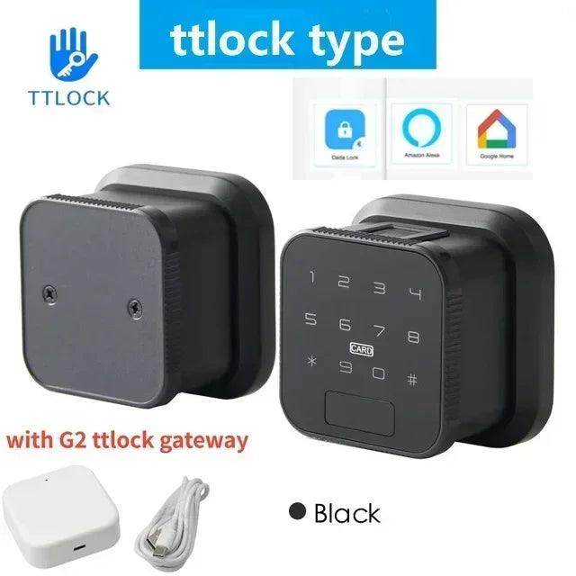 Lock Smart Door Fingerprint, NFC, App, WiFi/BLE, 35-55mm - P12 Hub Europe