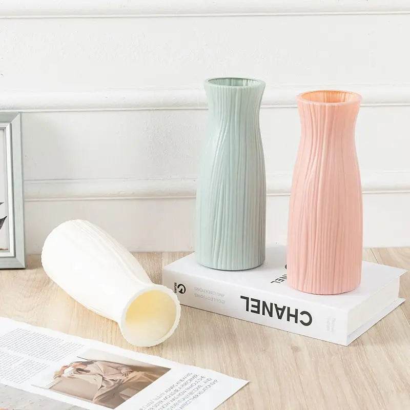 Plastic Vase Imitation Ceramic Flowers Pots Wedding Home Outdoor Garden Table DIY Gift Bonsai Festival Party Courtyard Decor - P12 Hub Europe
