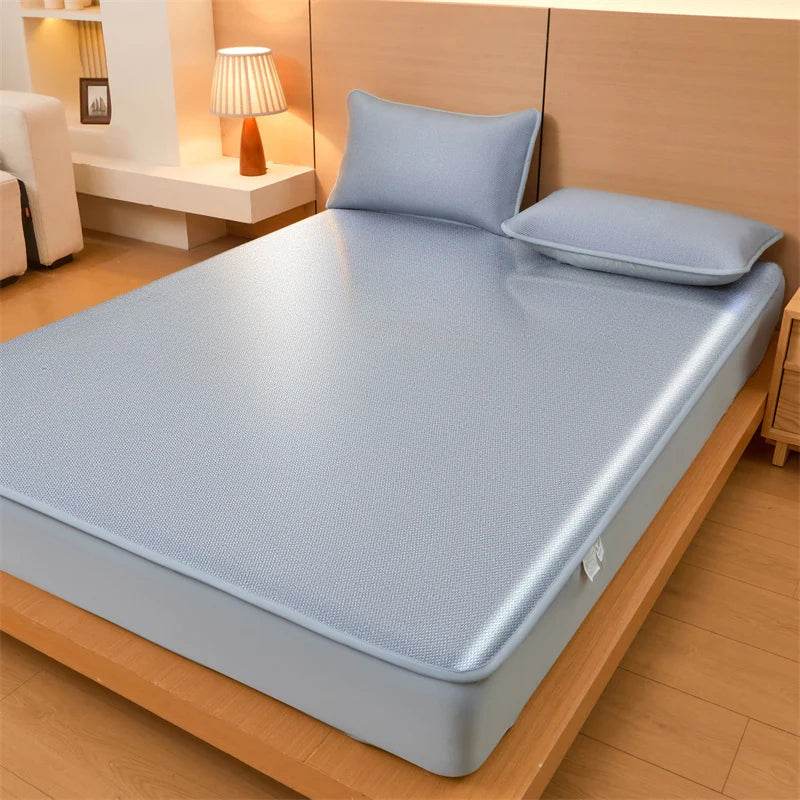 All-inclusive Bed Mattress Cover Summer Cooling Bed Mat Washable Folding Bed Mat Breathable Cool Anti-slip Fitted Bed Sheet - P12 Hub Europe