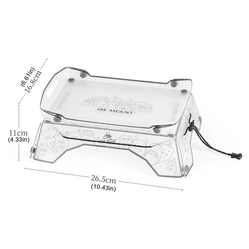 1-5PCS Foldable Camping Tray Ultralight Small Backpacking Table Portable Outdoor Fishing Furniture Multifunctional for Picnic