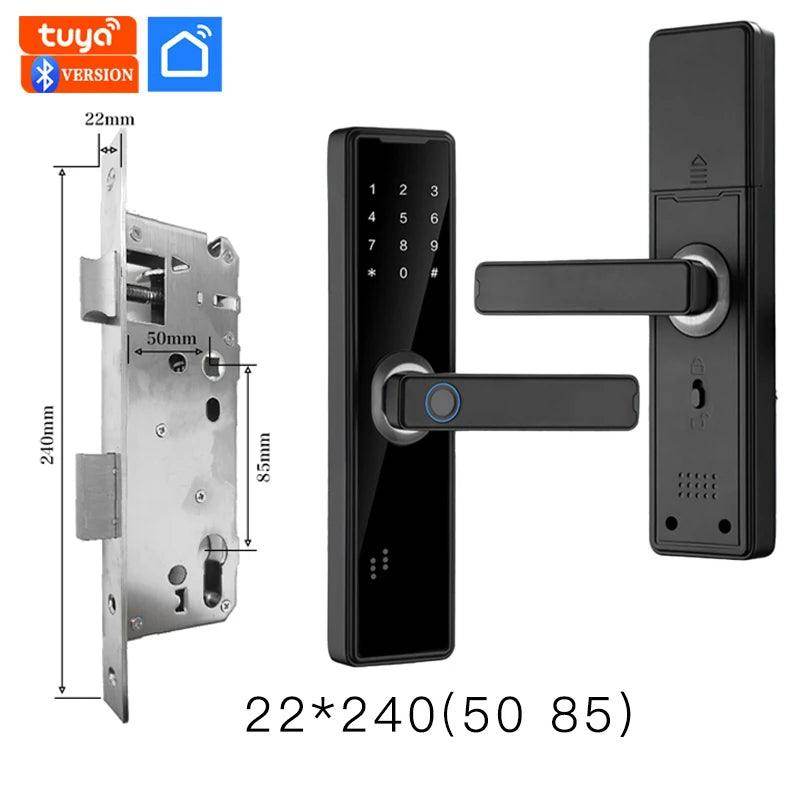 Fingerprint Door Lock Keyless, Card, Password, App Unlock - P12 Hub Europe