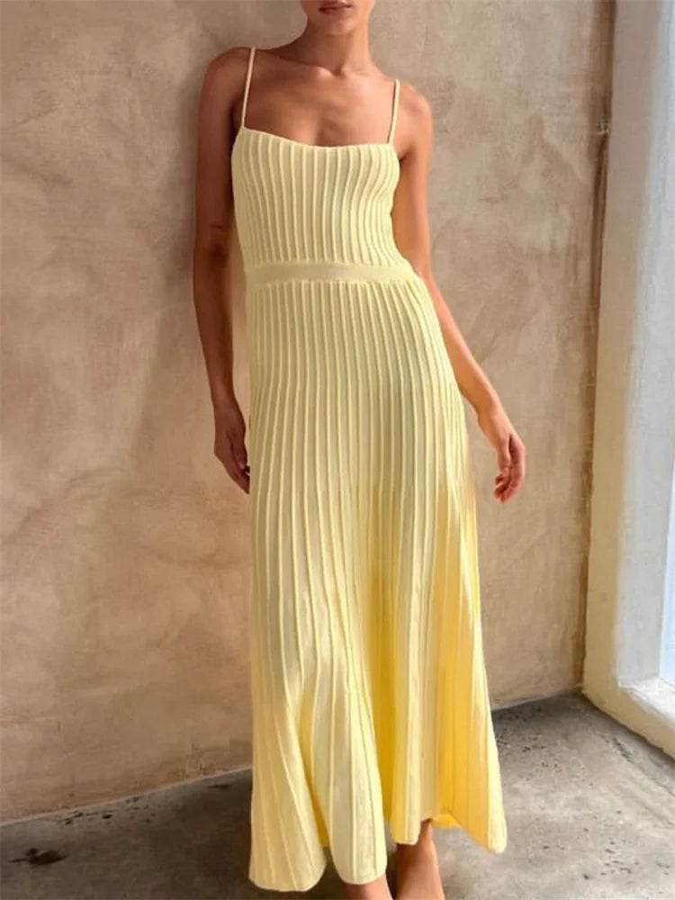 Tossy Backless Ribbed Maxi Dress - Summer Style - P12 Hub Europe