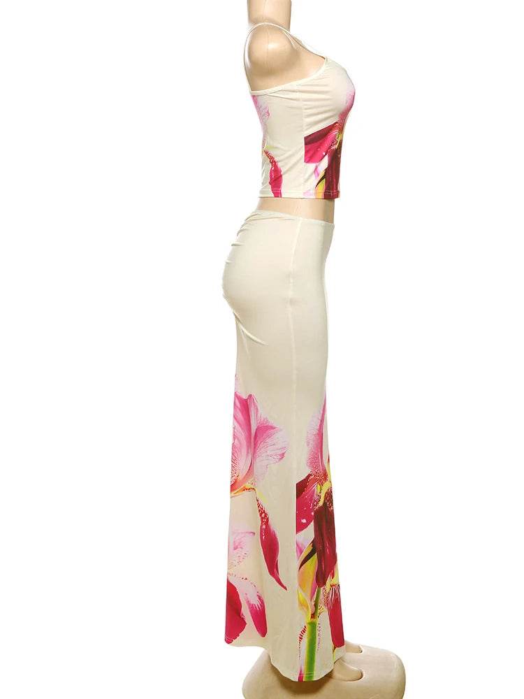 Nibber Flower Print Skirt Set - P12 Hub Europe