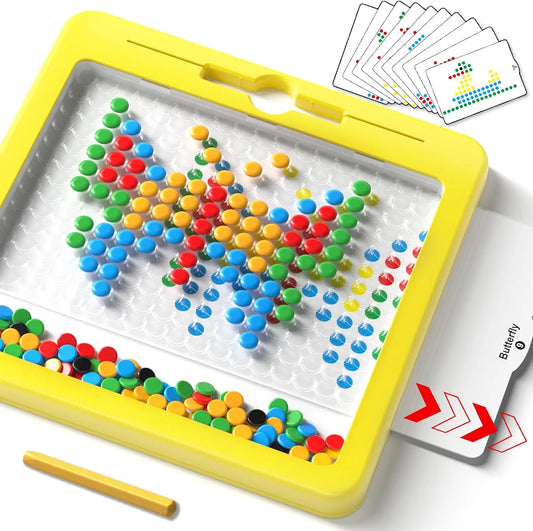 2-in-1 Magnetic Pen DIY Drawing Board For Children Montessori Preschool Education Painting Puzzle Toy Gift