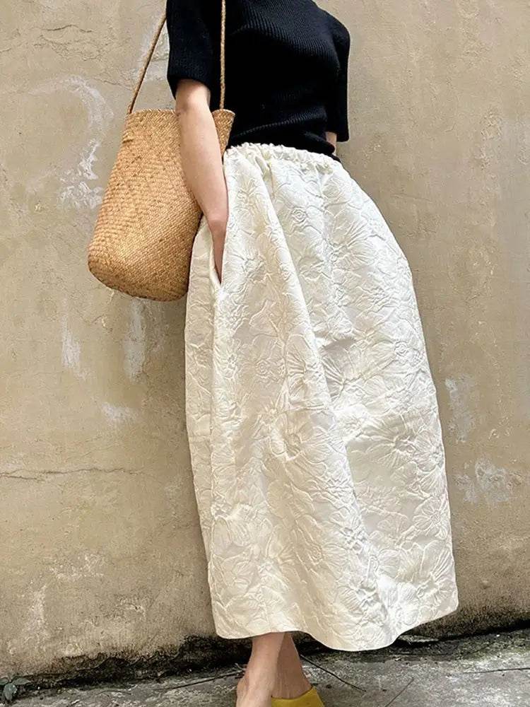 Women's Jacquard Maxi Skirt - P12 Hub Europe
