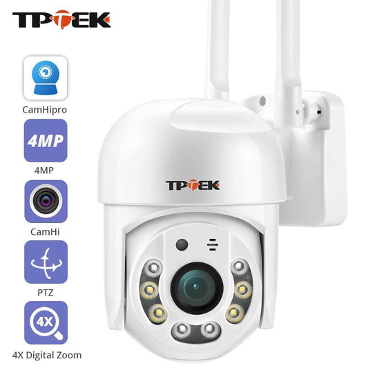 Outdoor Camera 4MP WiFi 4x Zoom, Color Night, 2-Way Audio - P12 Hub Europe